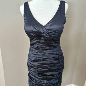 Nicole Miller Midnight Navy Backless cocktail  dress